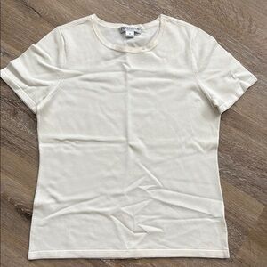 Pendleton Size P White Fitted Short Sleeve Tee